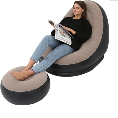 SILLON INFLABLE CON REPOSAPIES